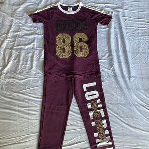 Victoria’s Secret PINK sweatsuit, size XS/S